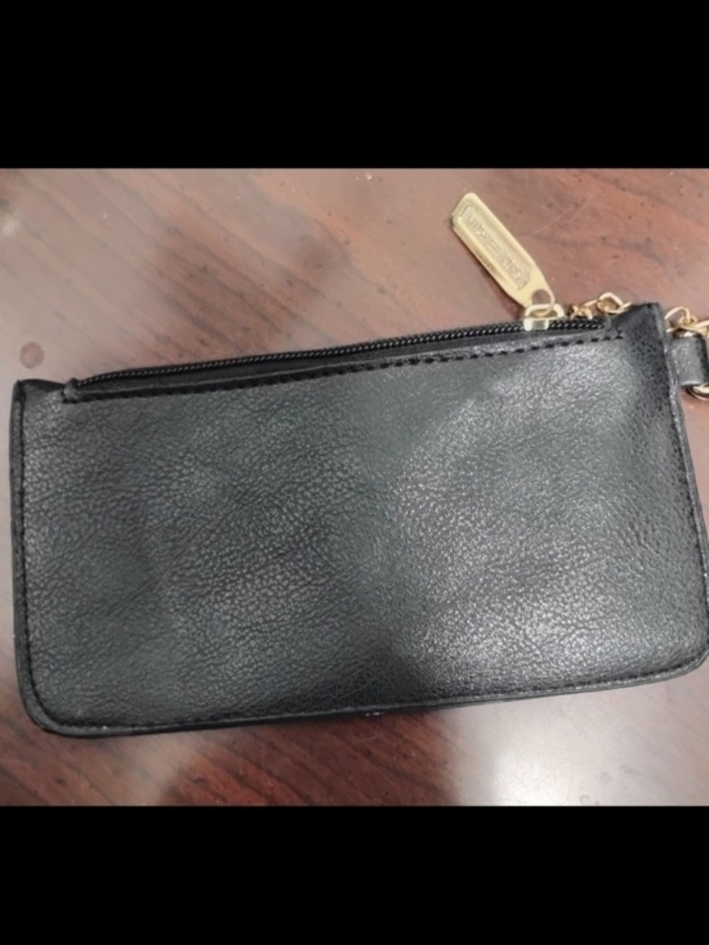 MICHAEL KORS Black Leather Wristlet Wallet